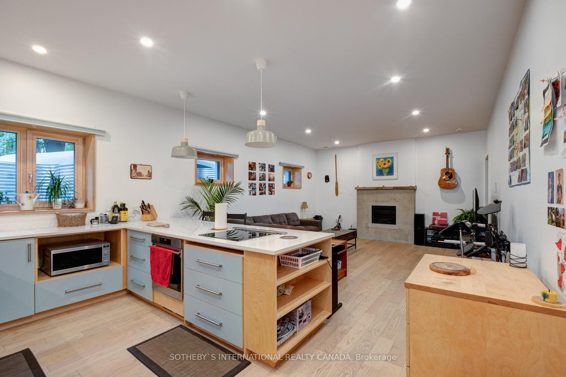 Lower Suite with Combined Liv/dining & Kitchen