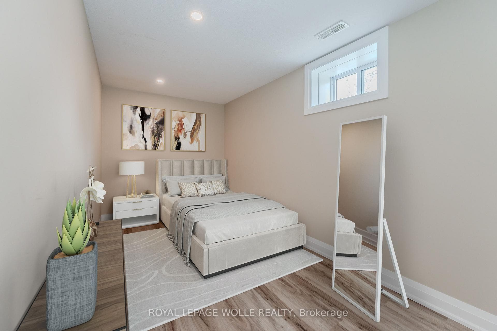 Bedroom #5 - Basement **Virtually Staged**