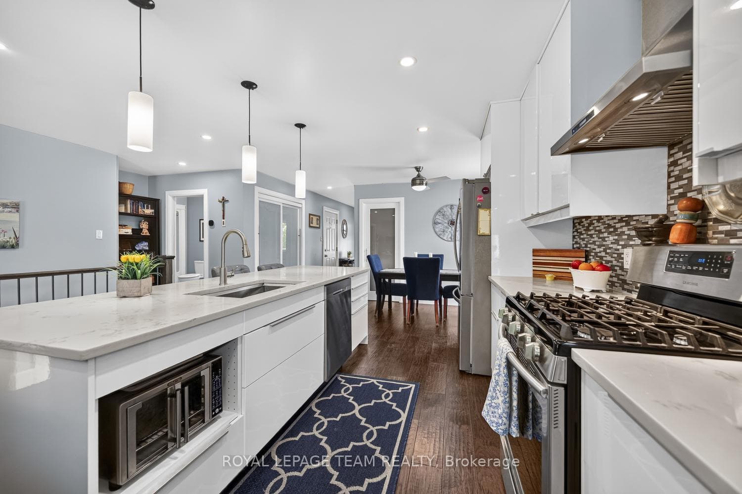Shows microwave/ toaster oven space, dishw.