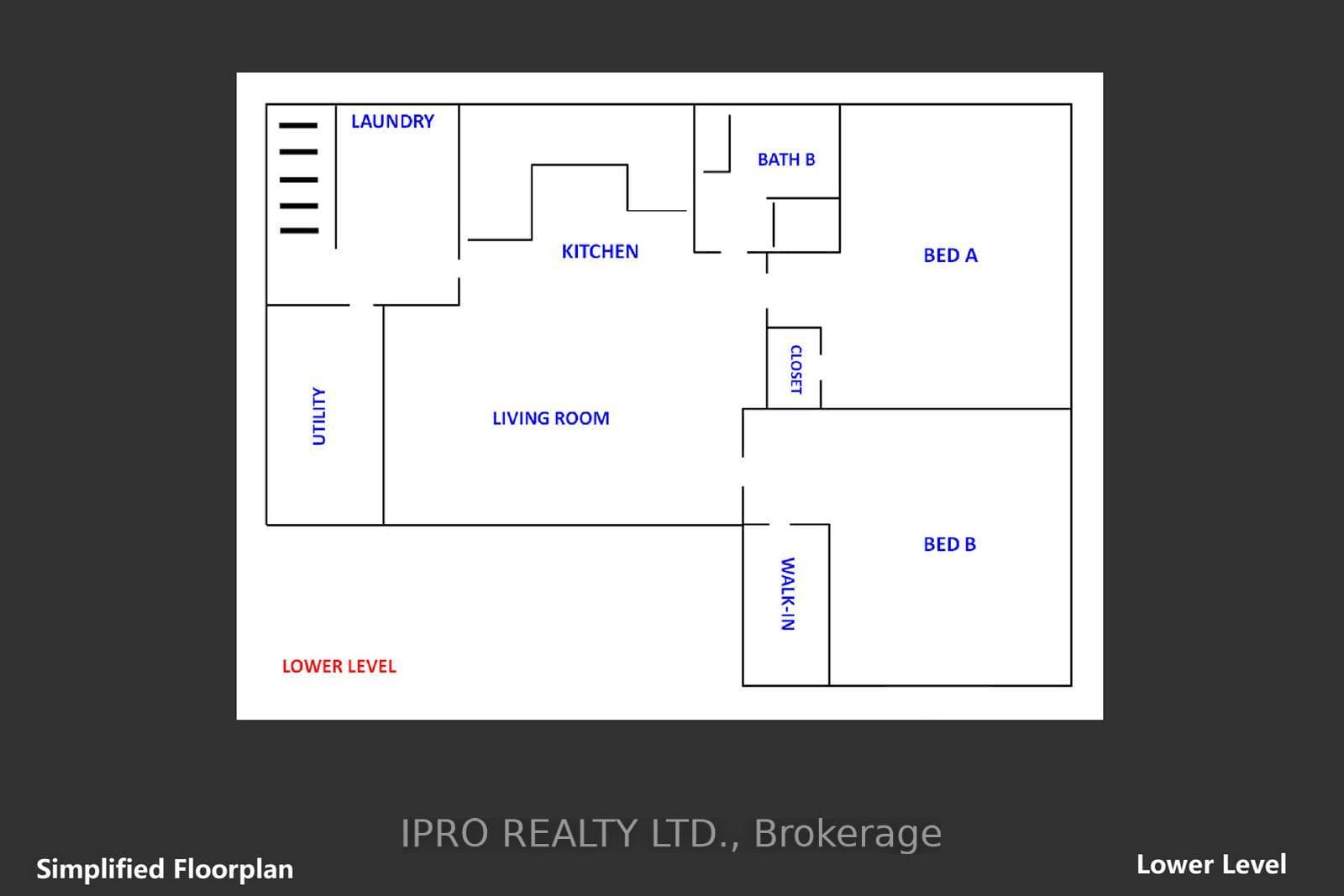 Floor plan - lower