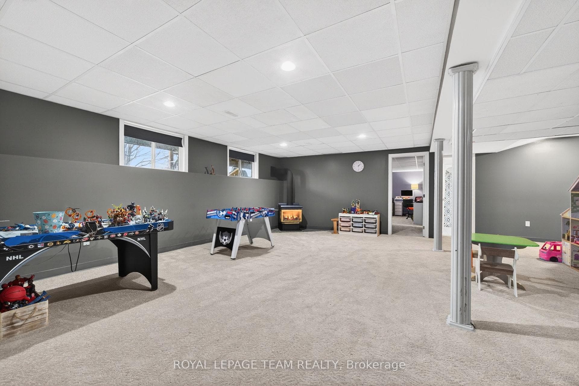 huge family room in lower level
