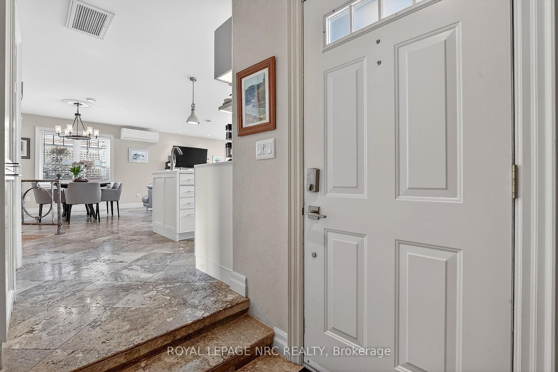 Into the great room and kitchen area.