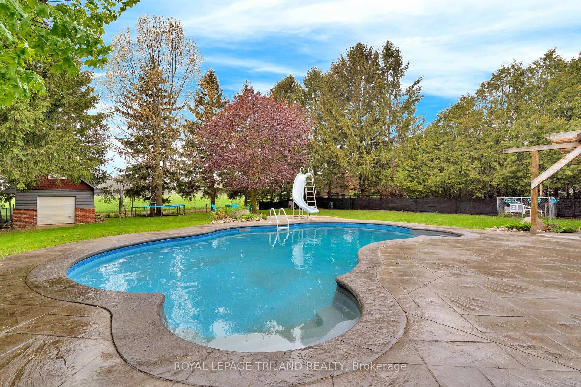 Pool w/slide