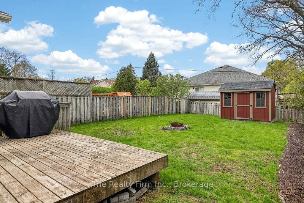 Fully fenced backyard