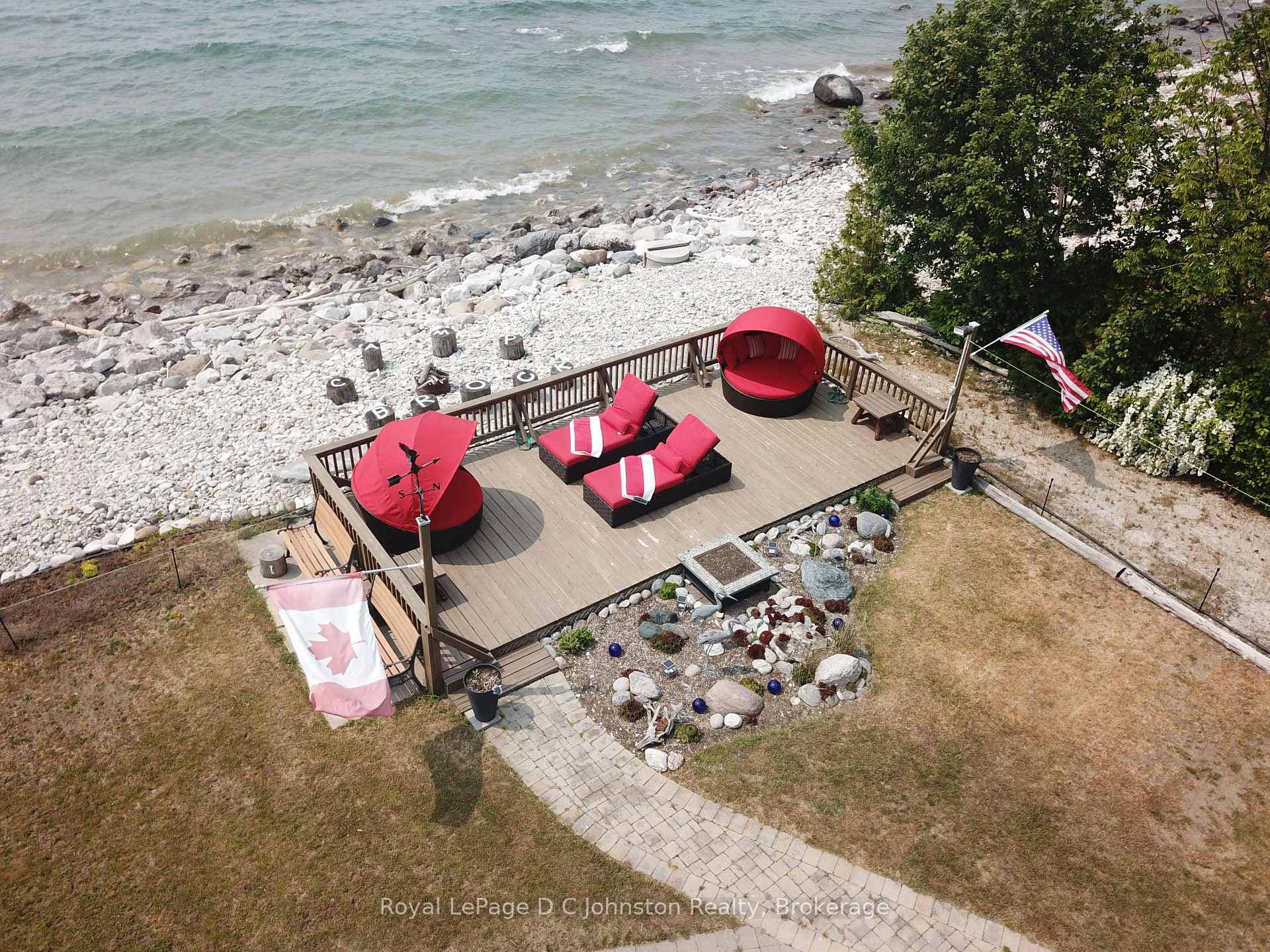Lakeside deck