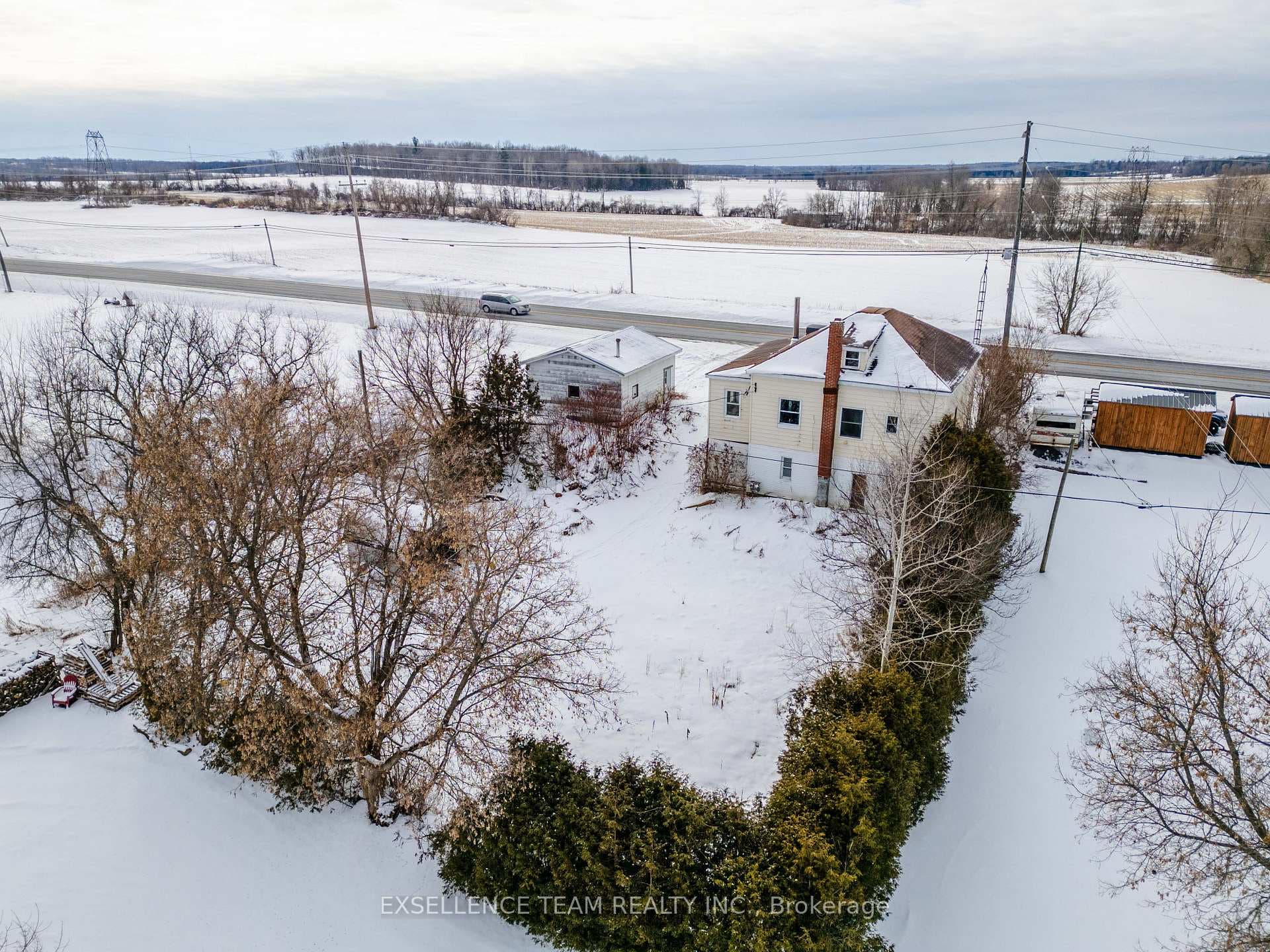 Back of property enclosed