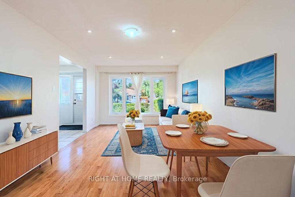 staged dining room