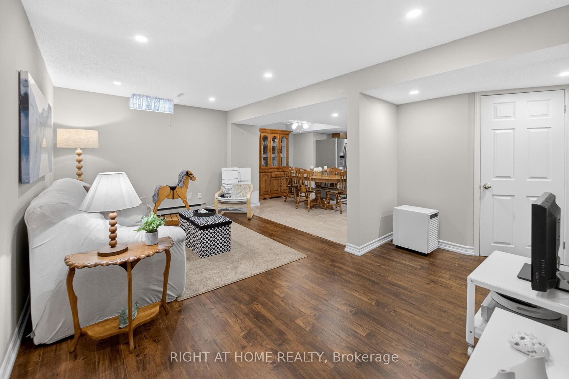 Super Bright Basement Living Room