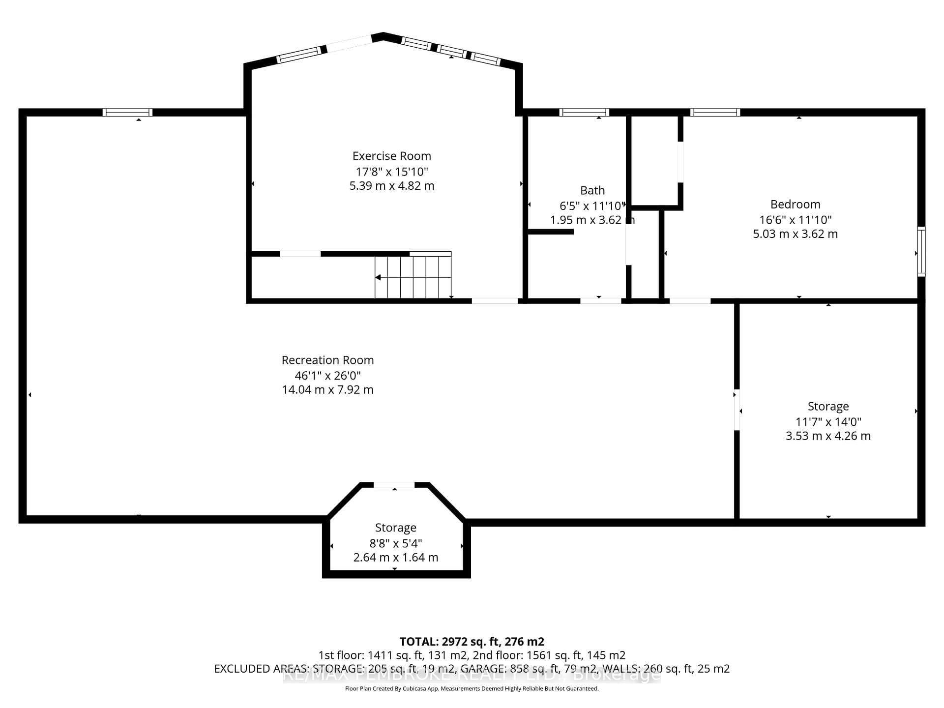 Main level floor plan