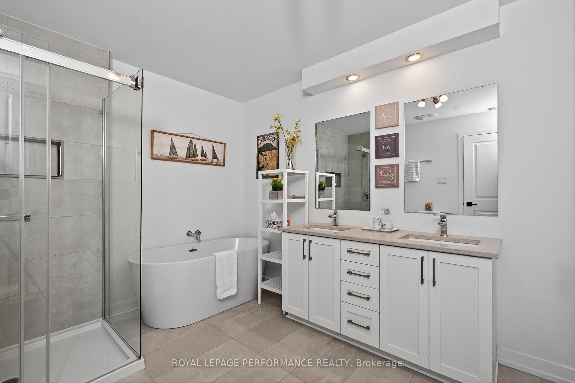 5-piece bathroom.