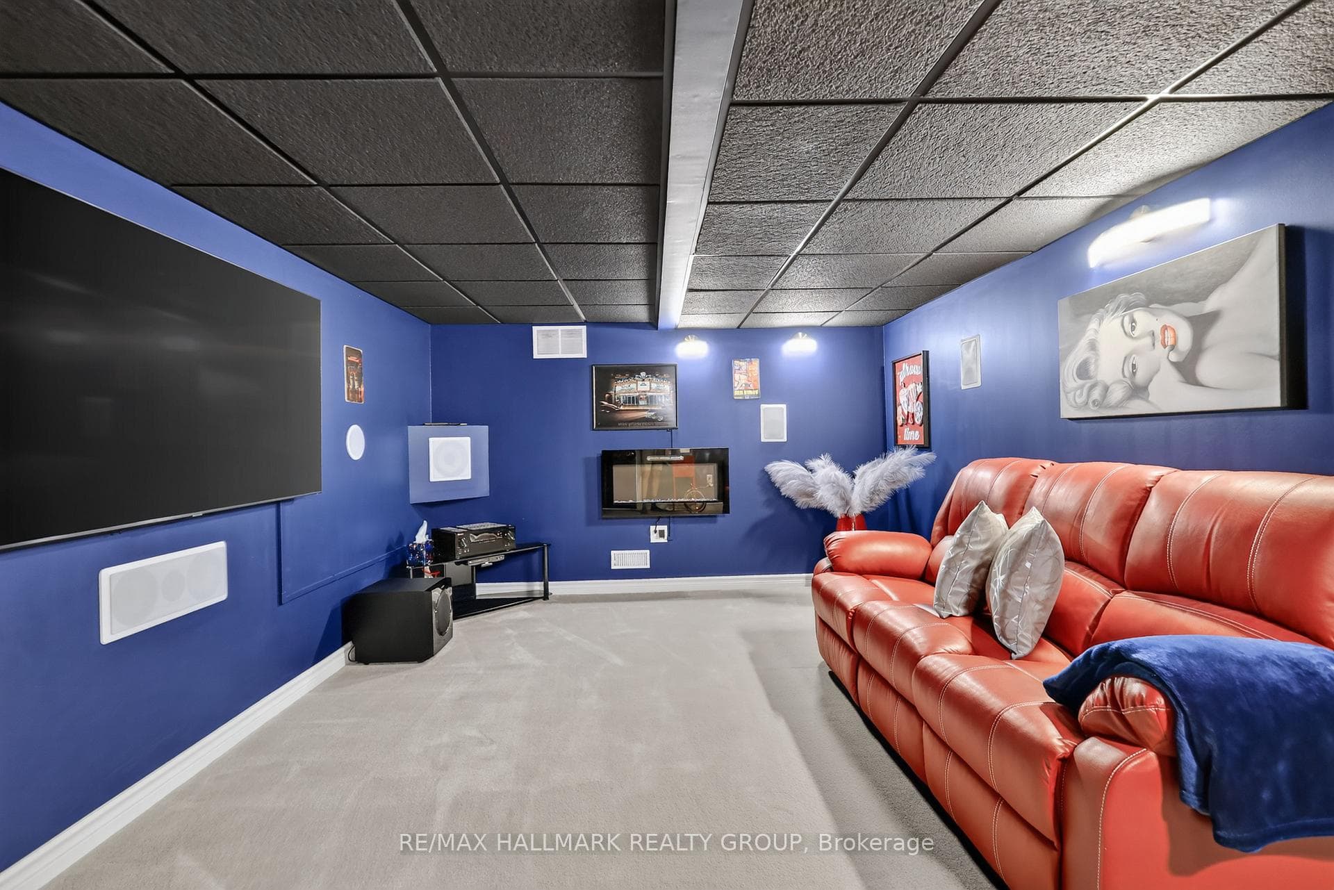 THEATRE RM 16 x 11-7, TV & SURROUND SOUND STAY