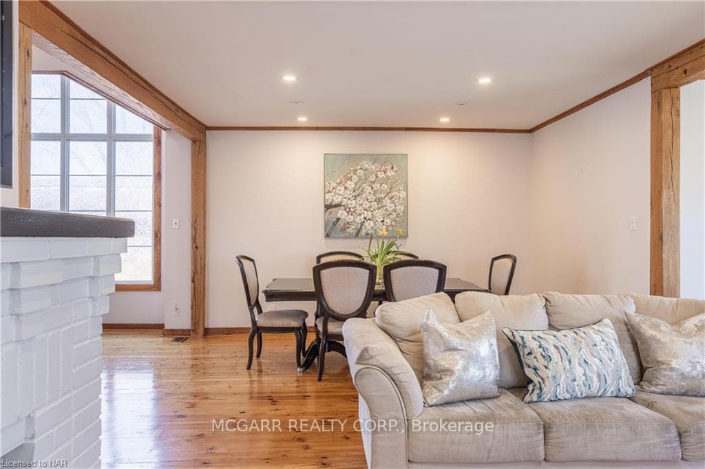 View from living room into the dining room