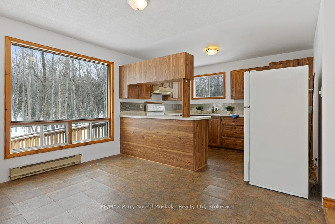 Open concept kitchen dining room area
