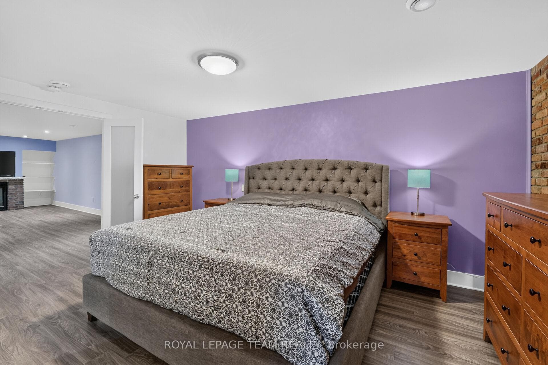 Generous Bedroom in Basement w/laminate floors.