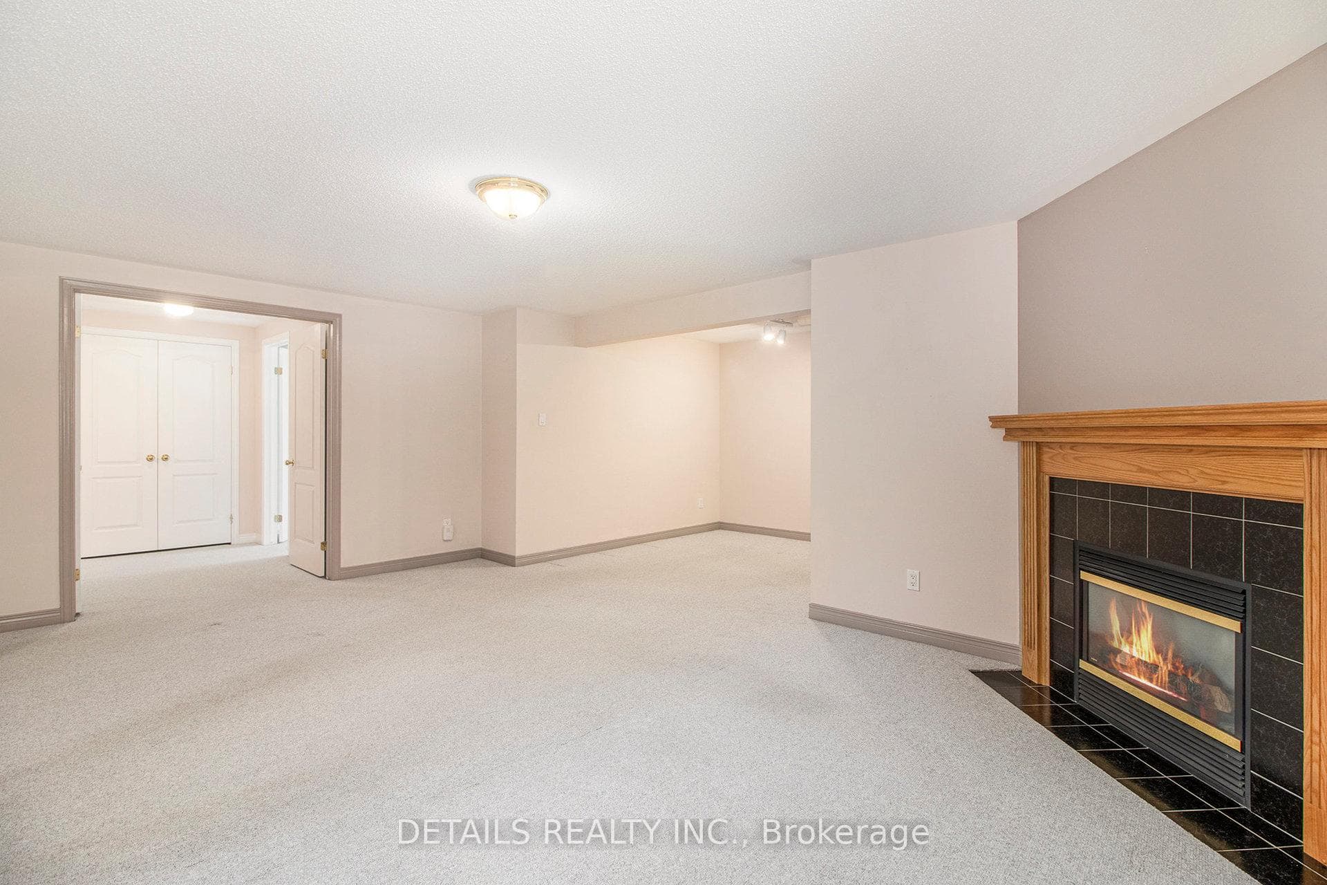 view of family room, office nook and 3rd bdrm