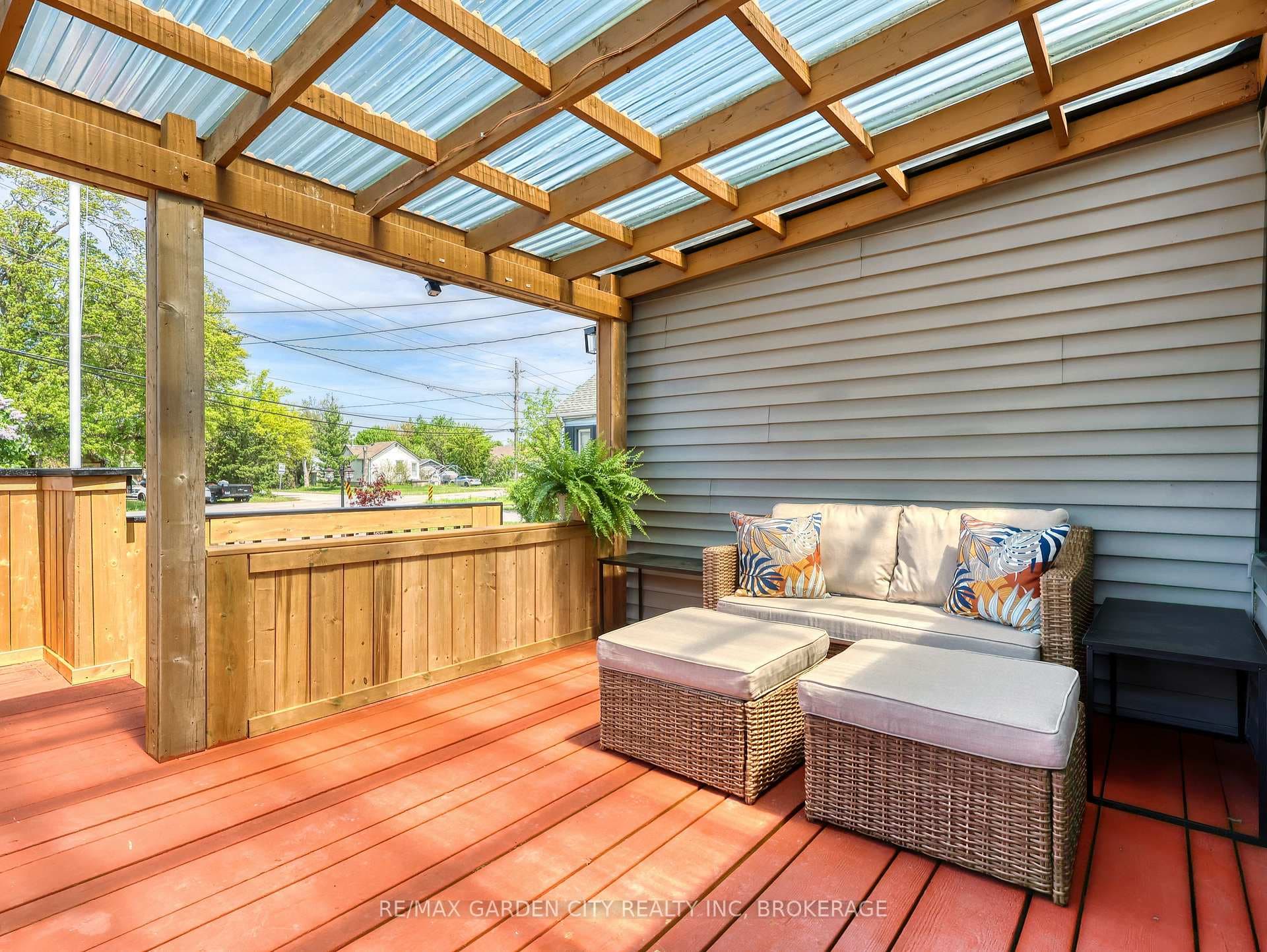 Covered front porch