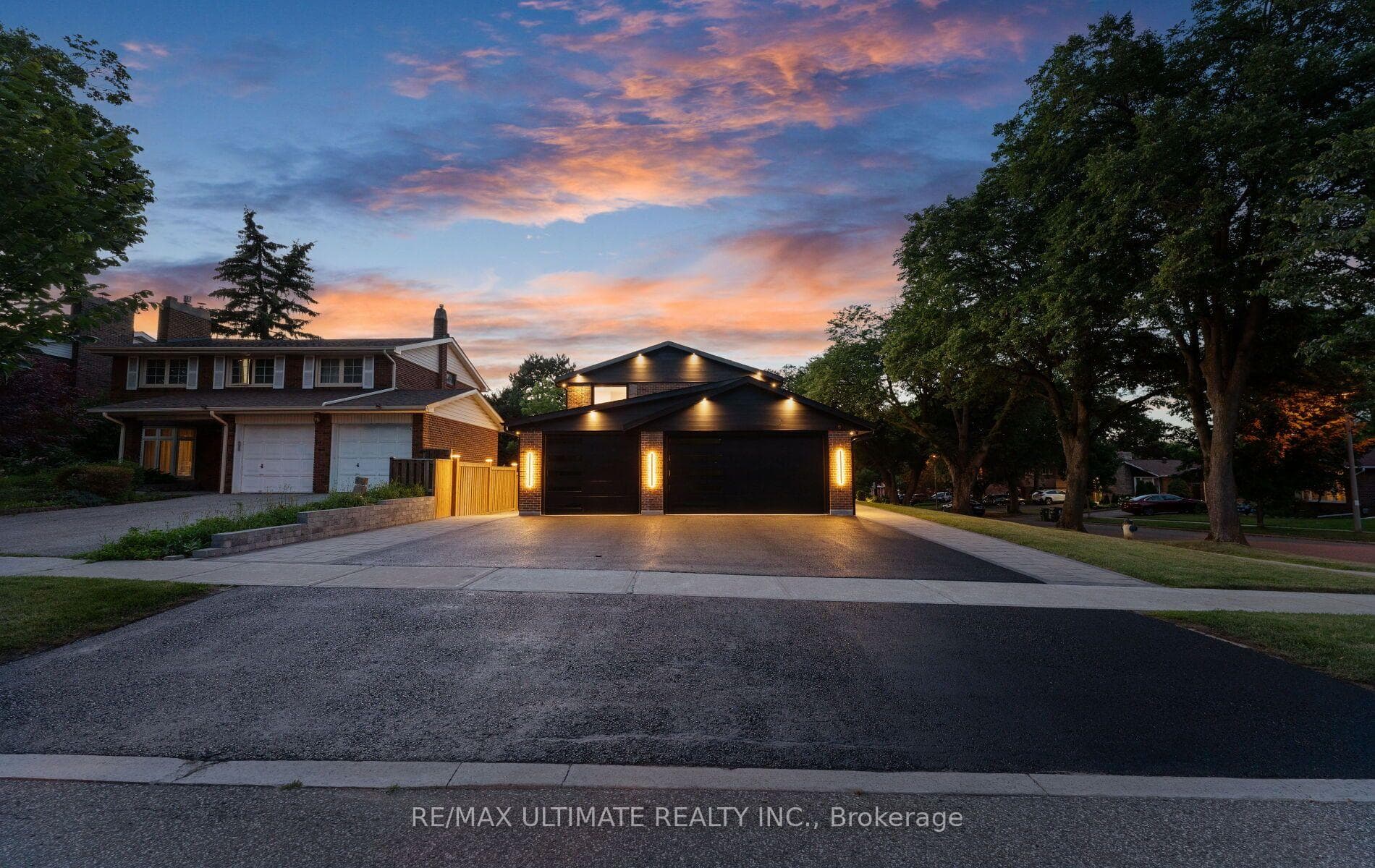 Rare 3 car heated/cooled garage
