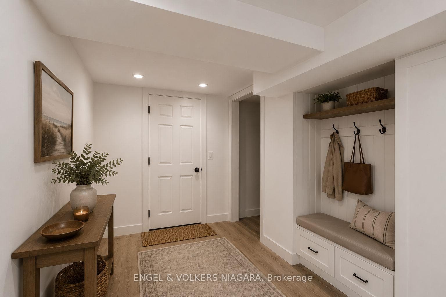 Rendering for future basement entry way
