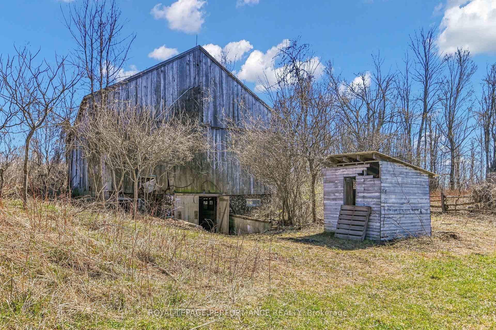 Barn and pump house