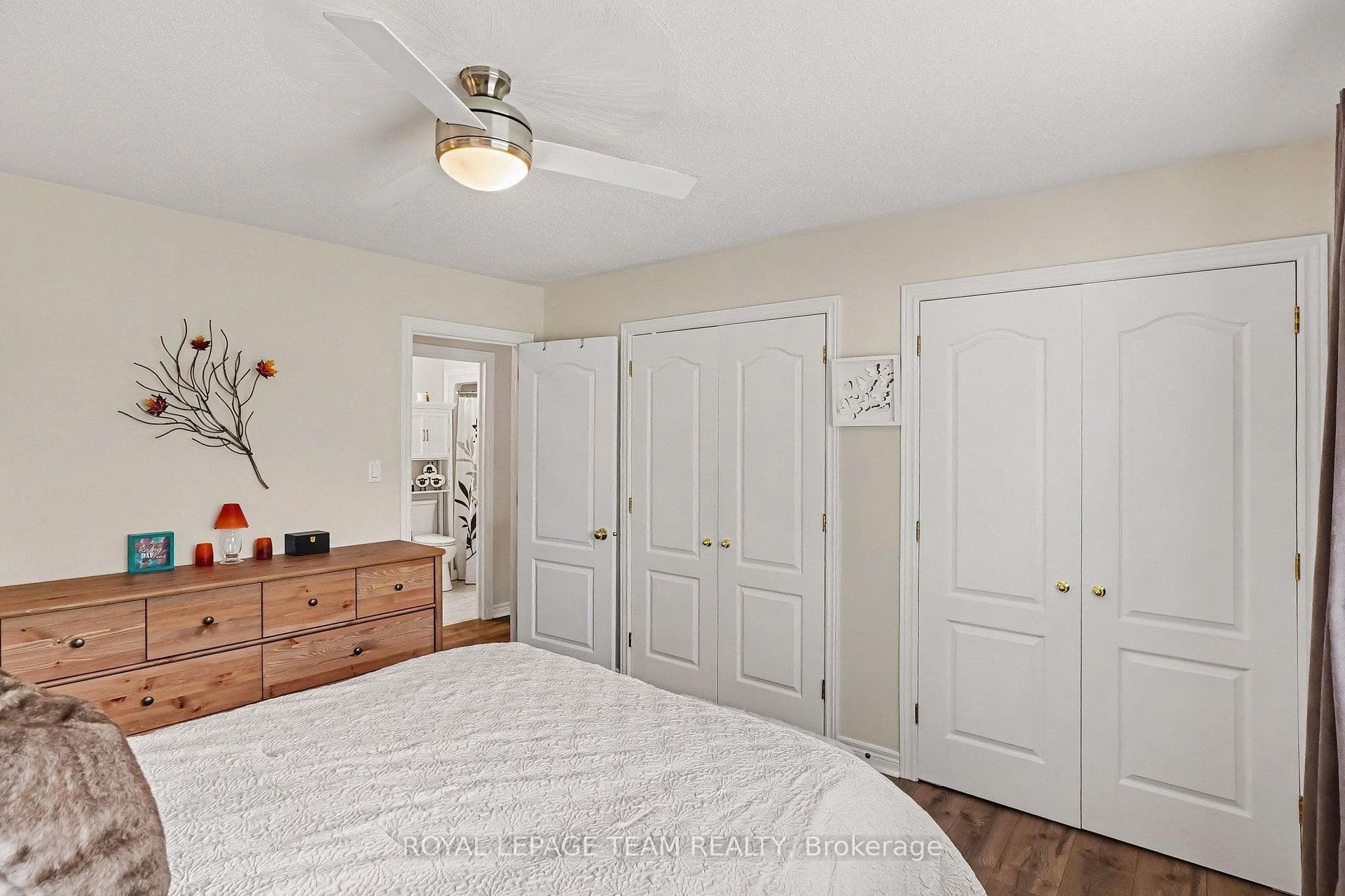 Primary bedroom with two closets and 3pc Ensuite