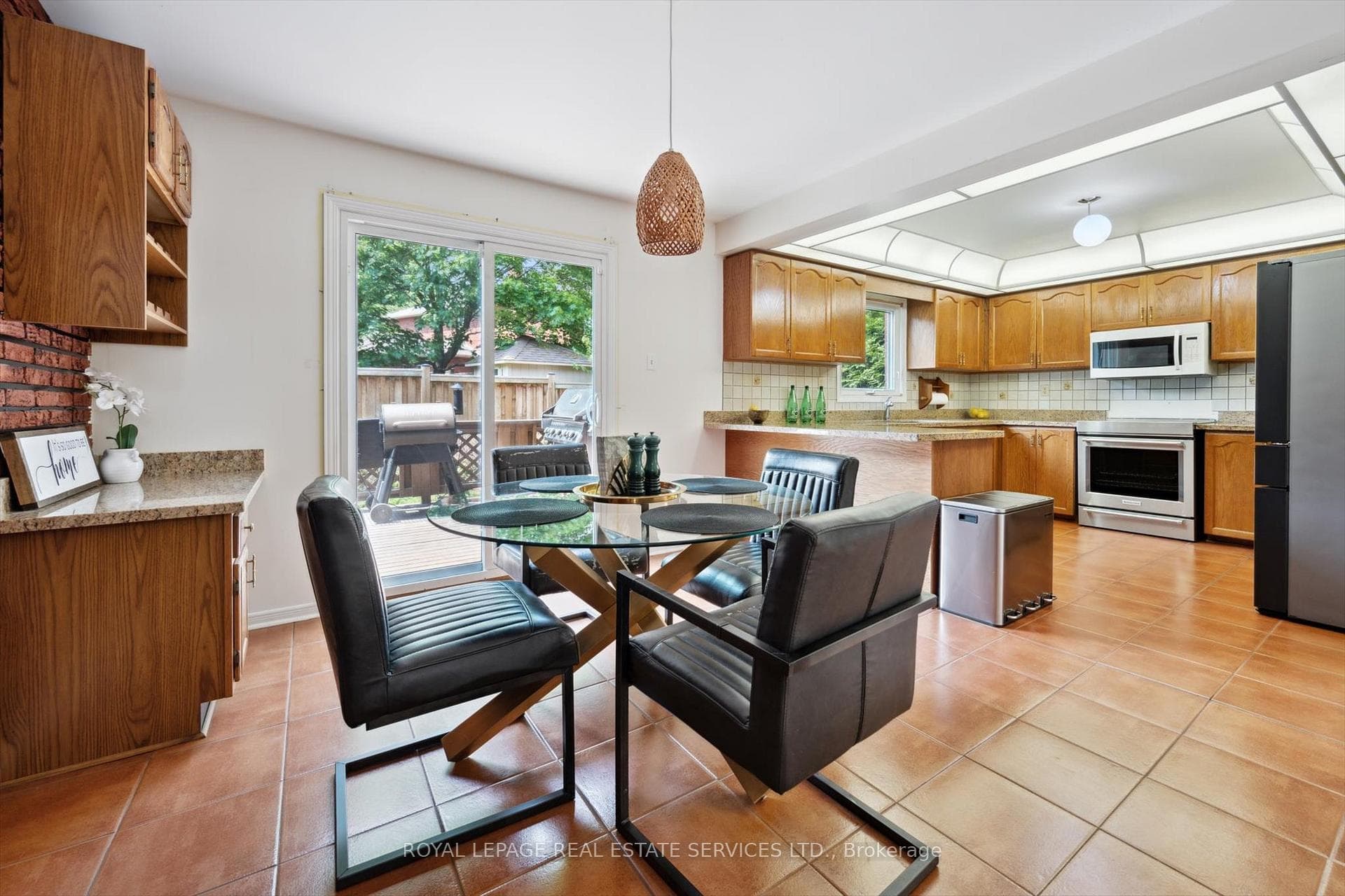 Oversized Breakfast Area with a Walkout to Deck