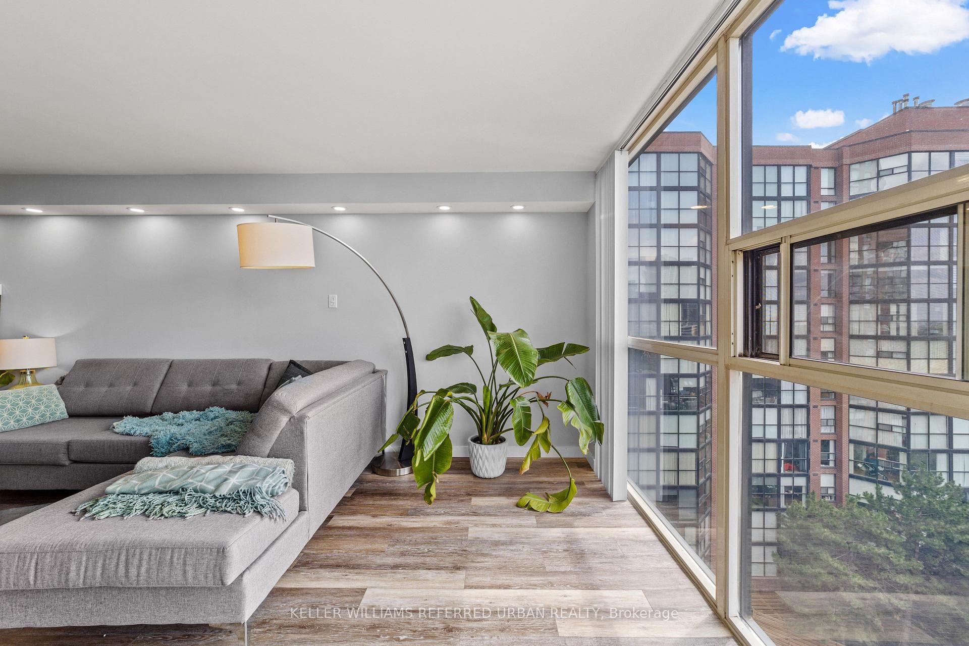 Open Concept Living Room and Den