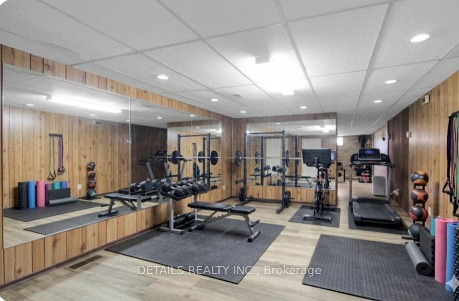 Virtually staged-Perhaps a personal home gym