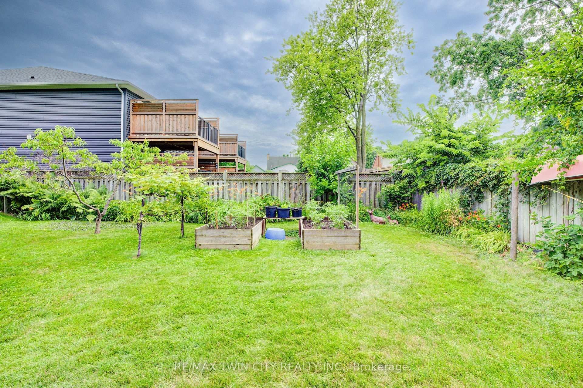 Easily-maintained raised garden beds