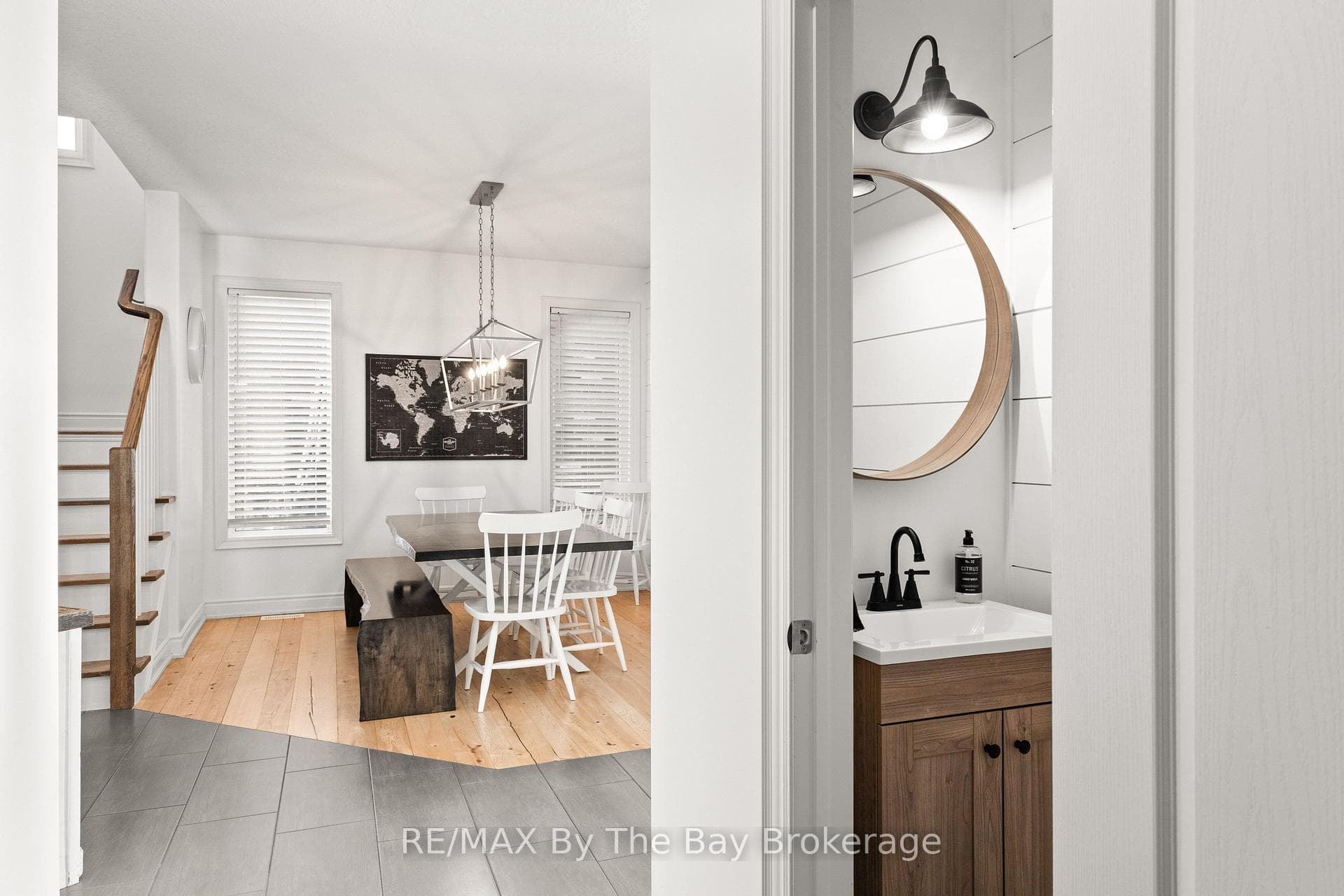 Upgraded powder room
