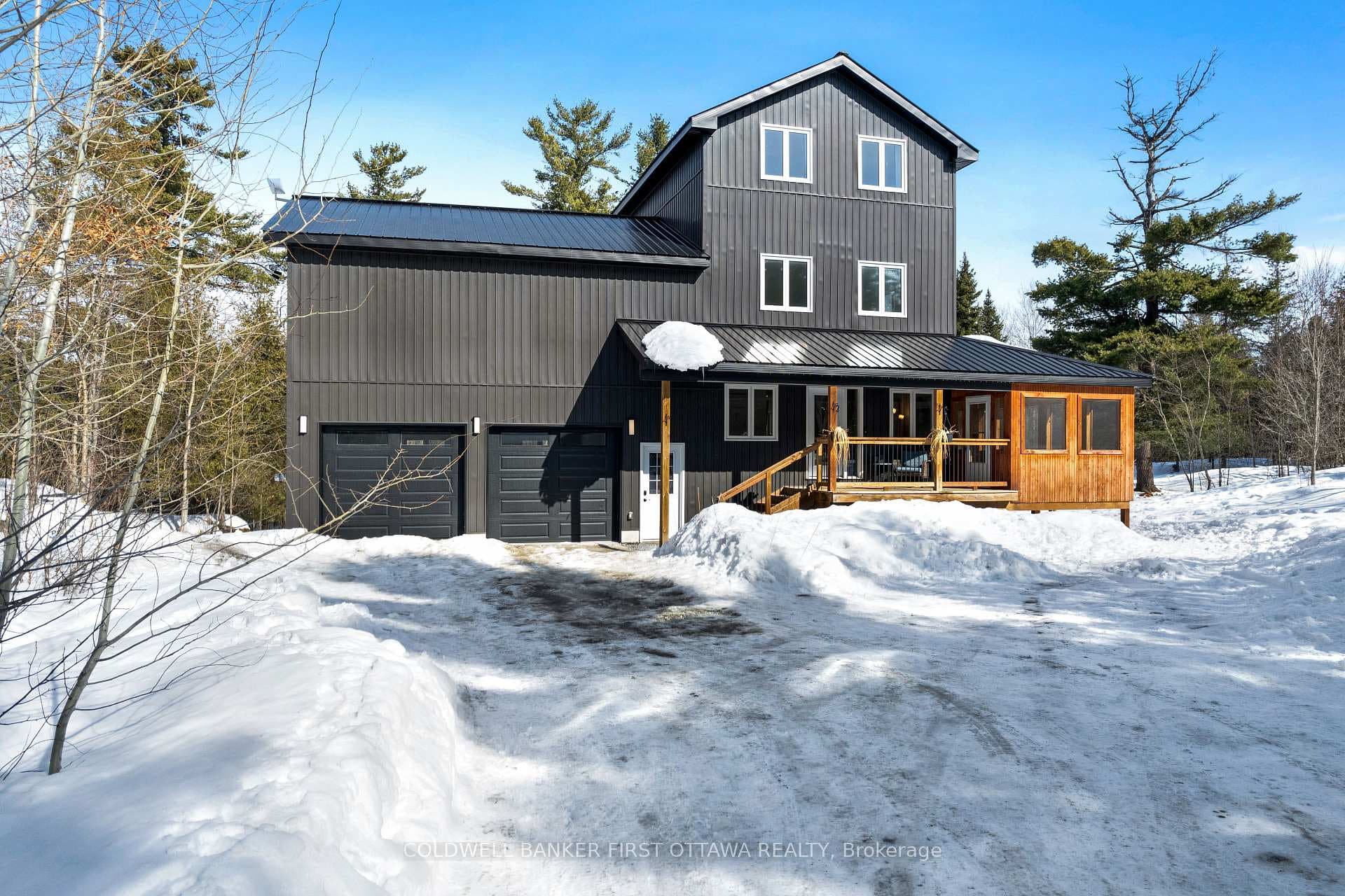 New 2021 three-storey home on 4.99 acres