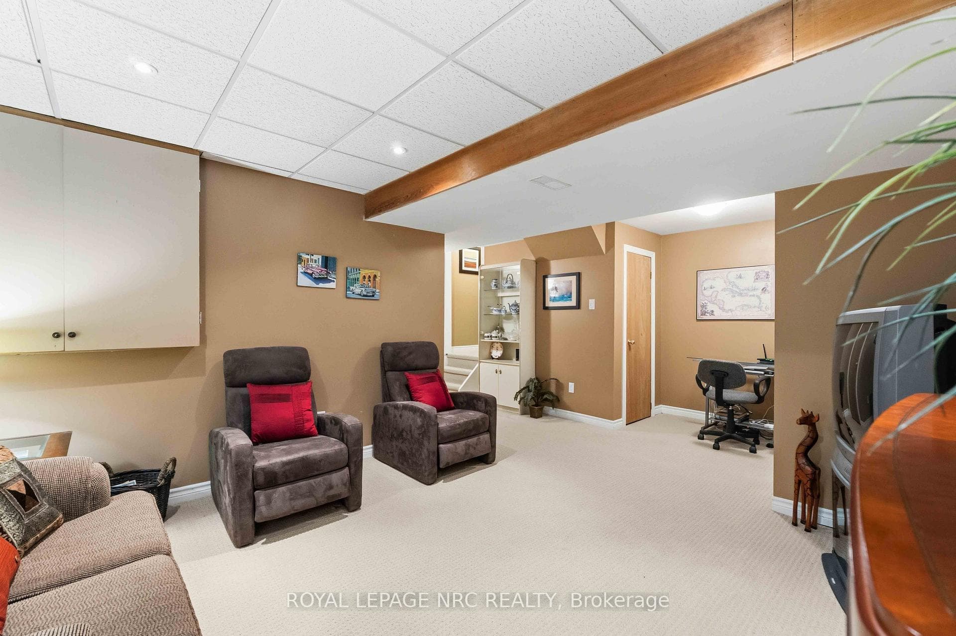 great space for movies, games quiet times...