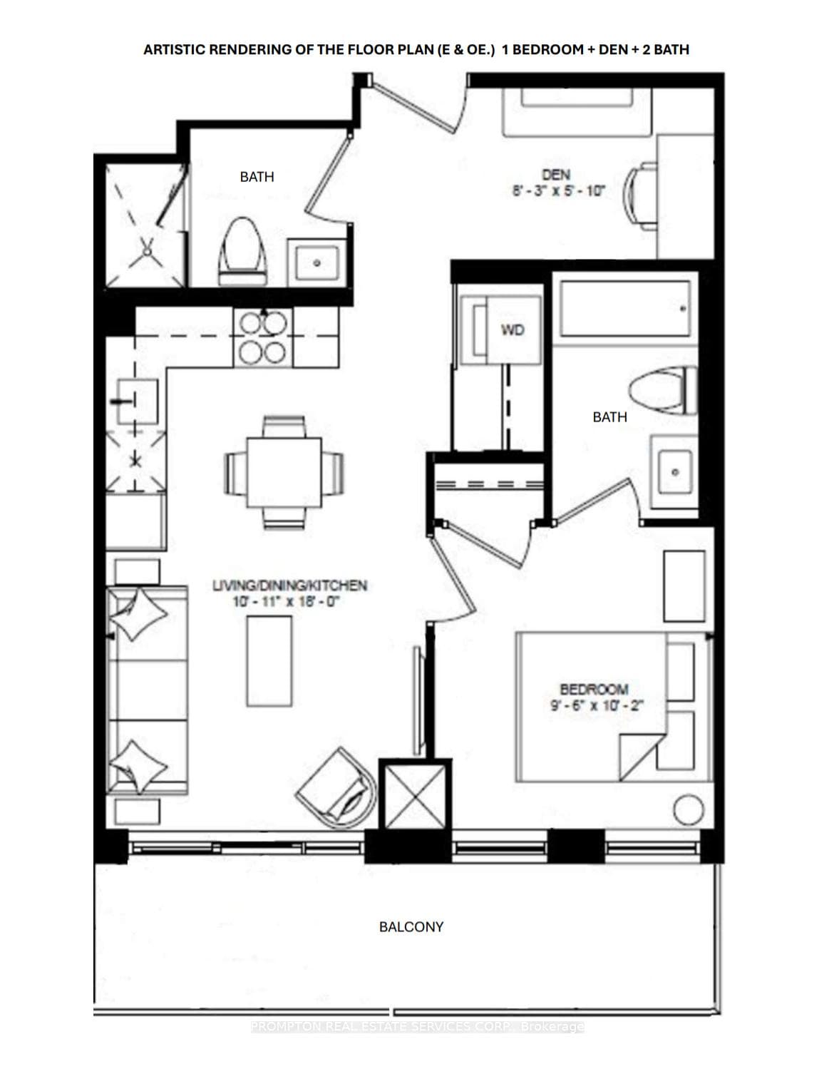 Artistic Rendering of the Floor Plan