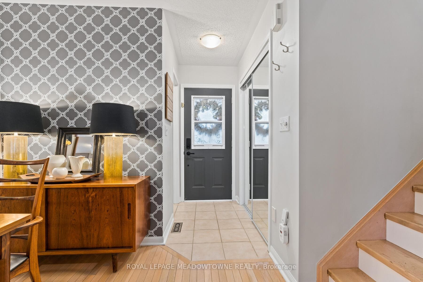 Bright and welcoming entryway
