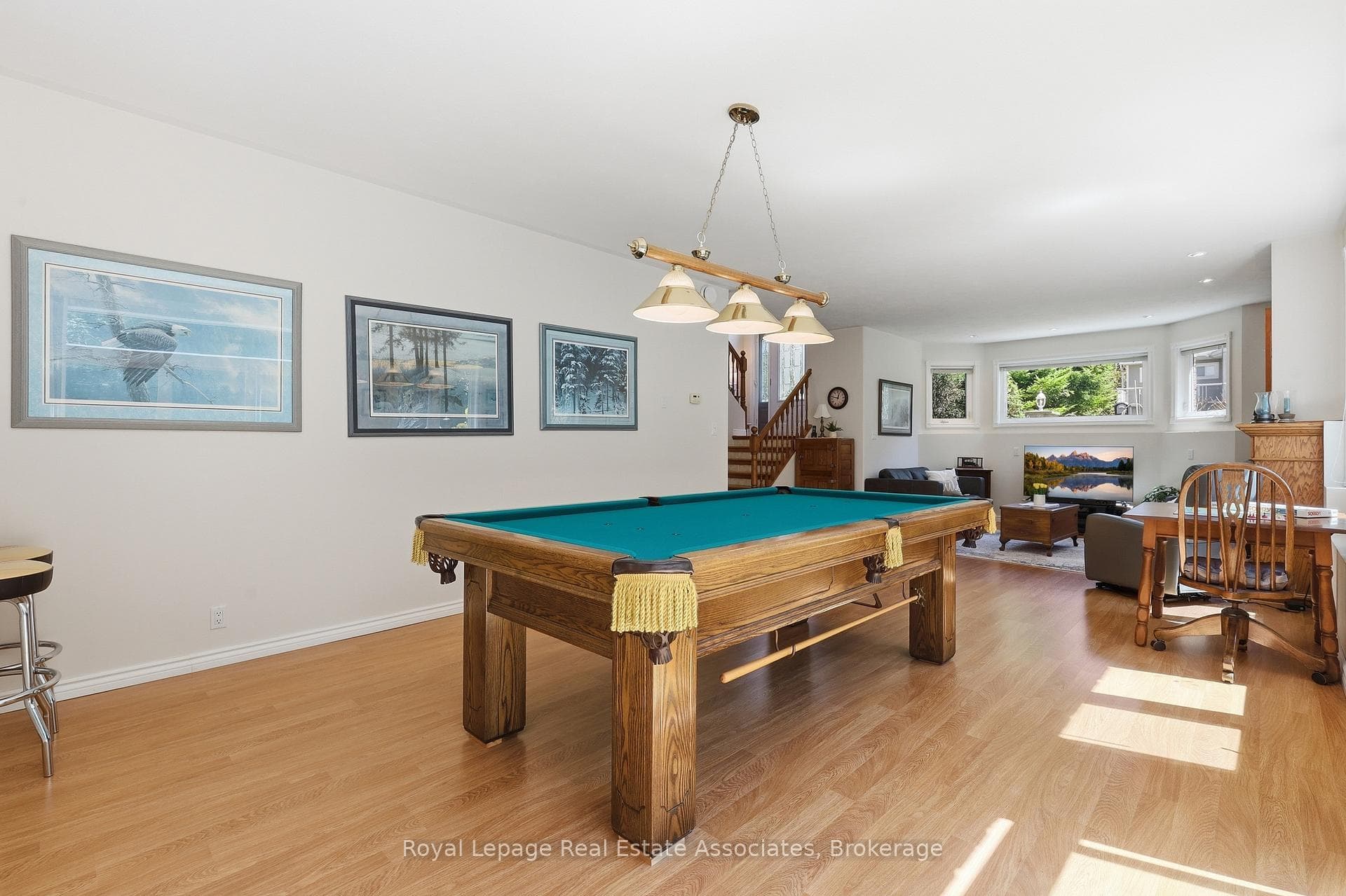 Rec Room and Second Living Room on Lower Level