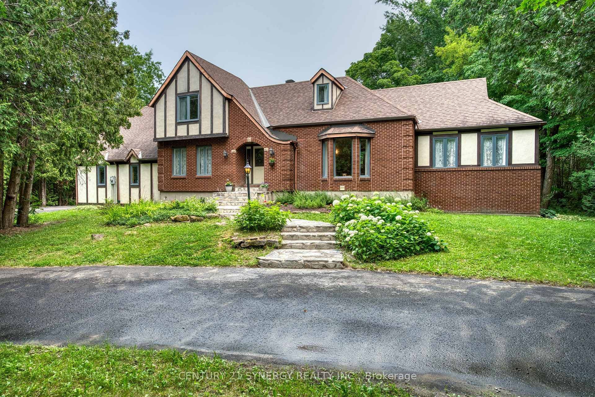 Tudor style family home in a forest like setting.