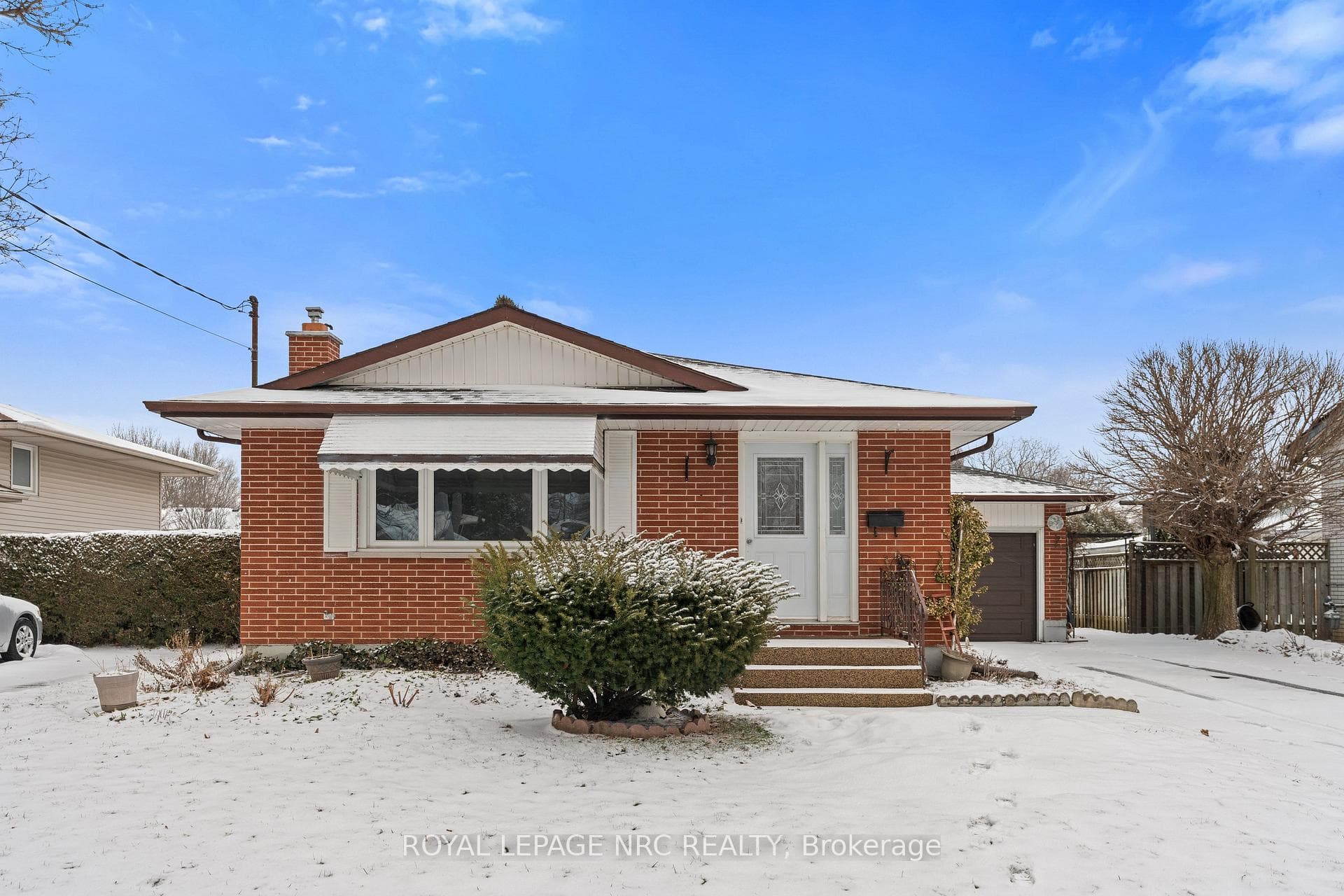 Brick bungalow with oversized garage