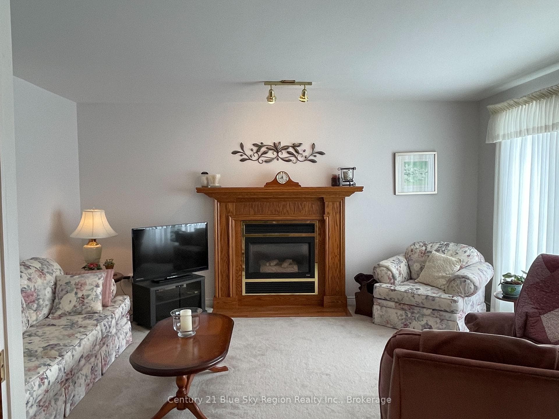Living Room - Gas Fireplace