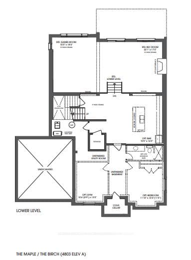 Basement floor plan