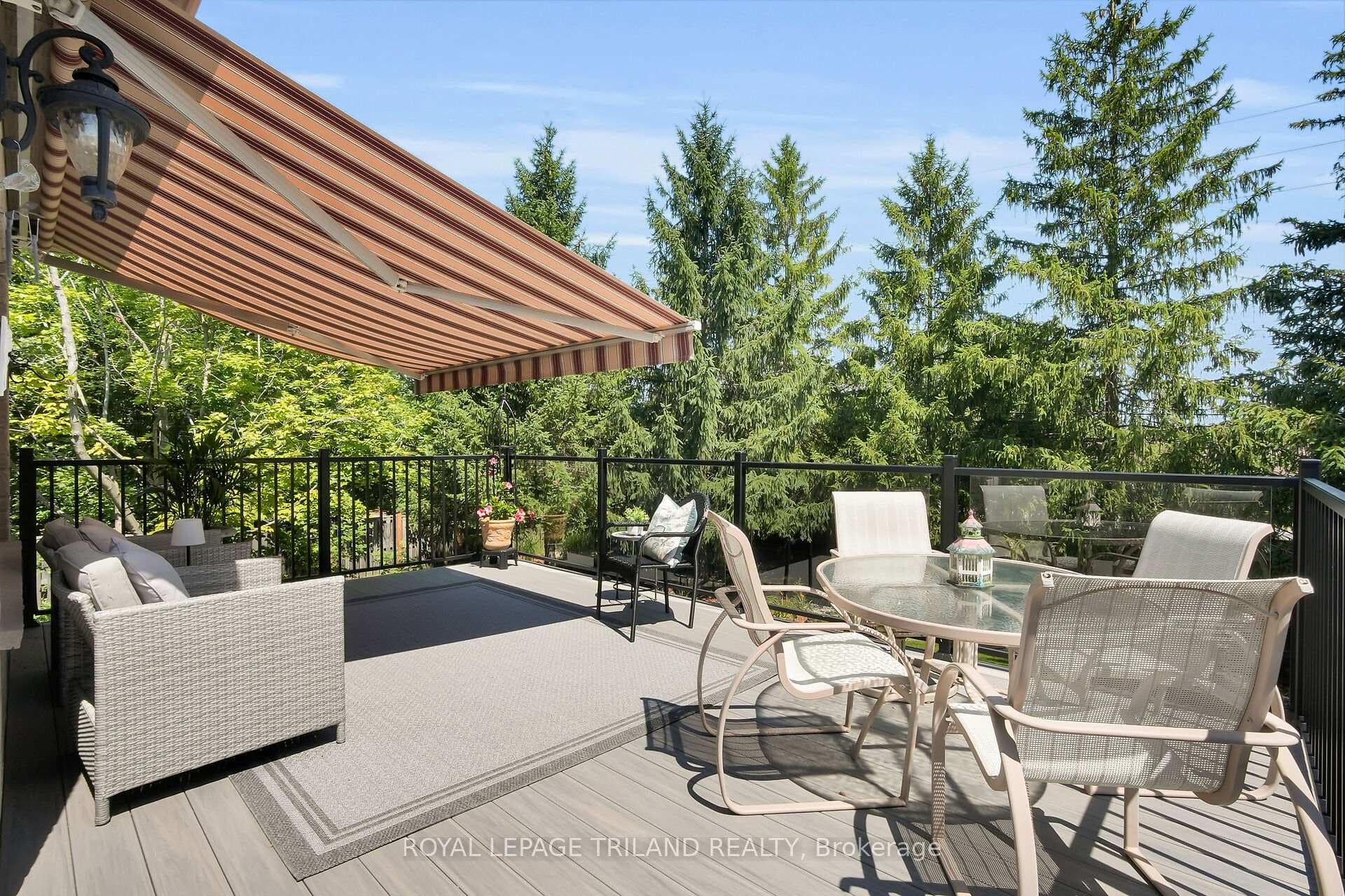 Backyard: Upper Deck with Large Awning
