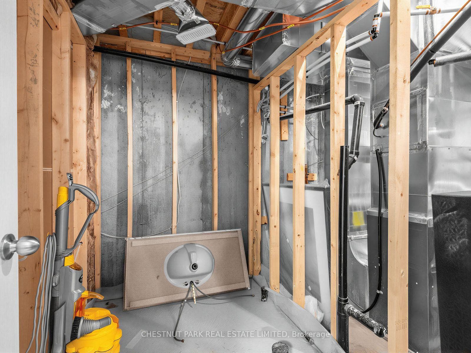 lower level 3-piece roughed- in