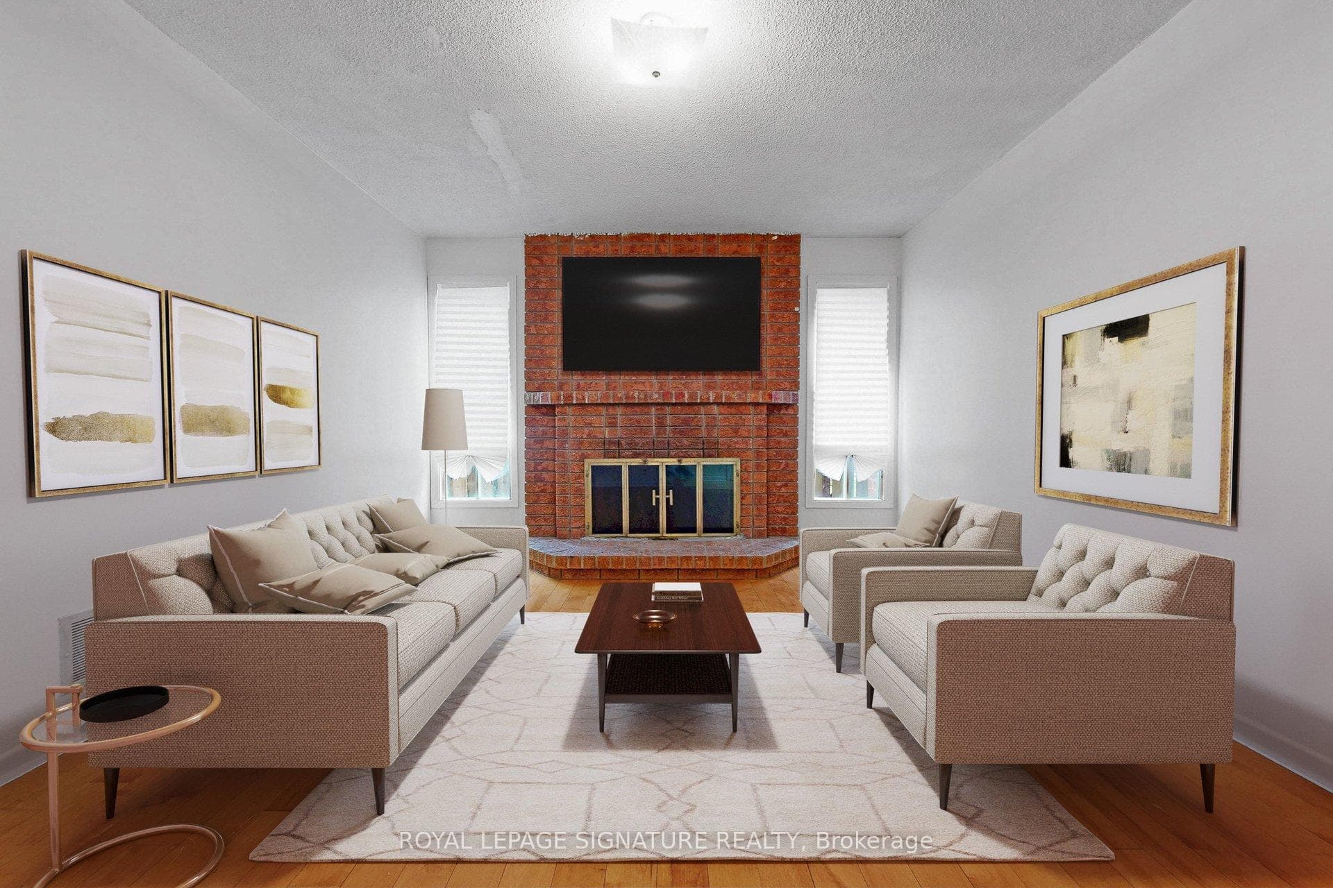 Family Room - Digitally furnished