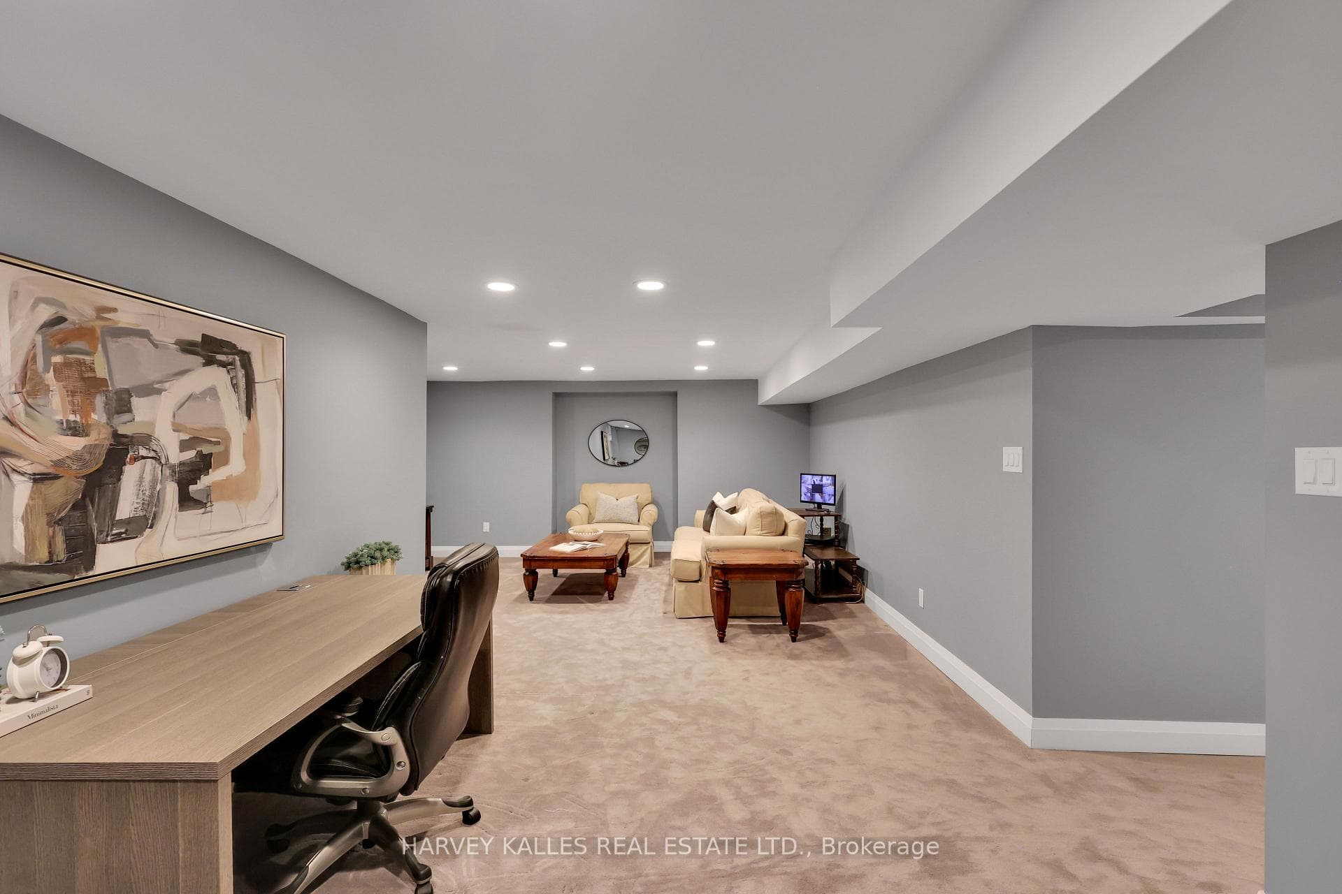 Spacious Lower Rec Room