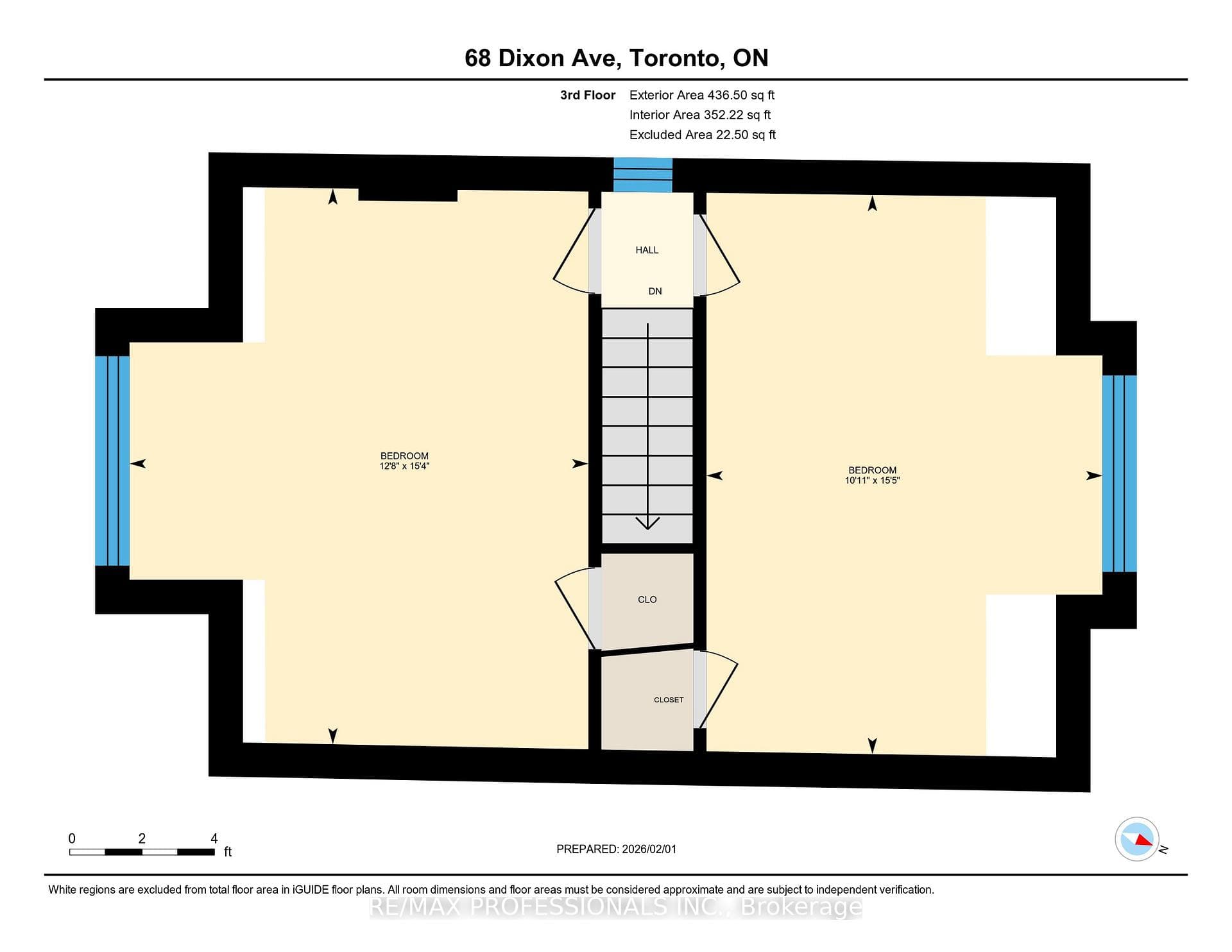 3rd Floor With possible Roof top deck