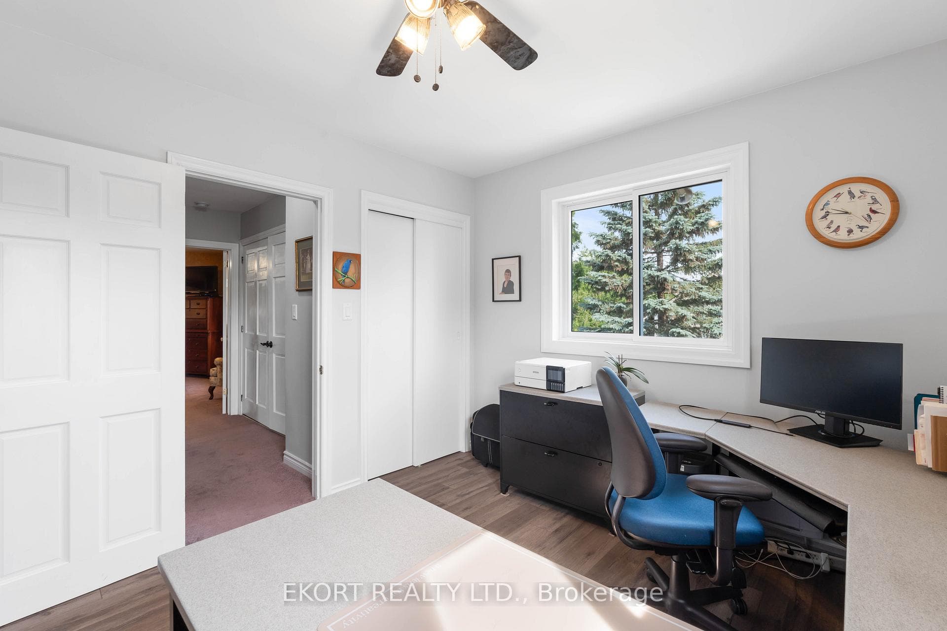 3rd bdrm currently home office