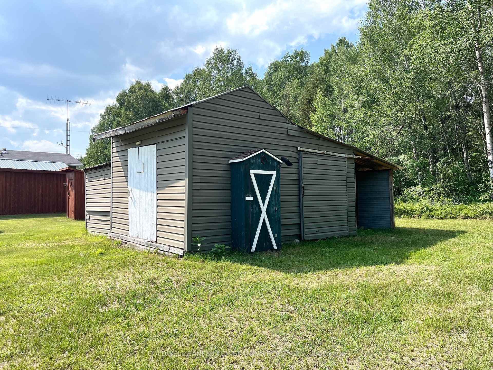 Shed with carport