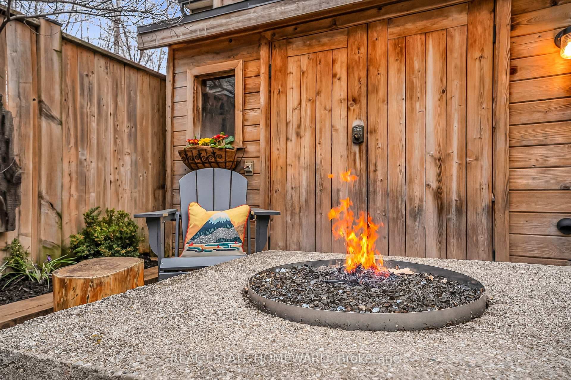 Natural gas line to fire pit and bbq