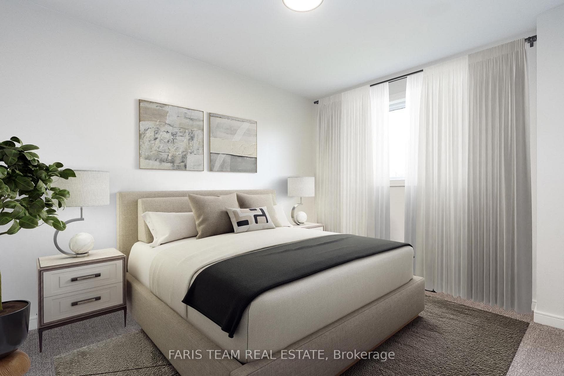 Bedroom featuring carpet floors & walk-in closet