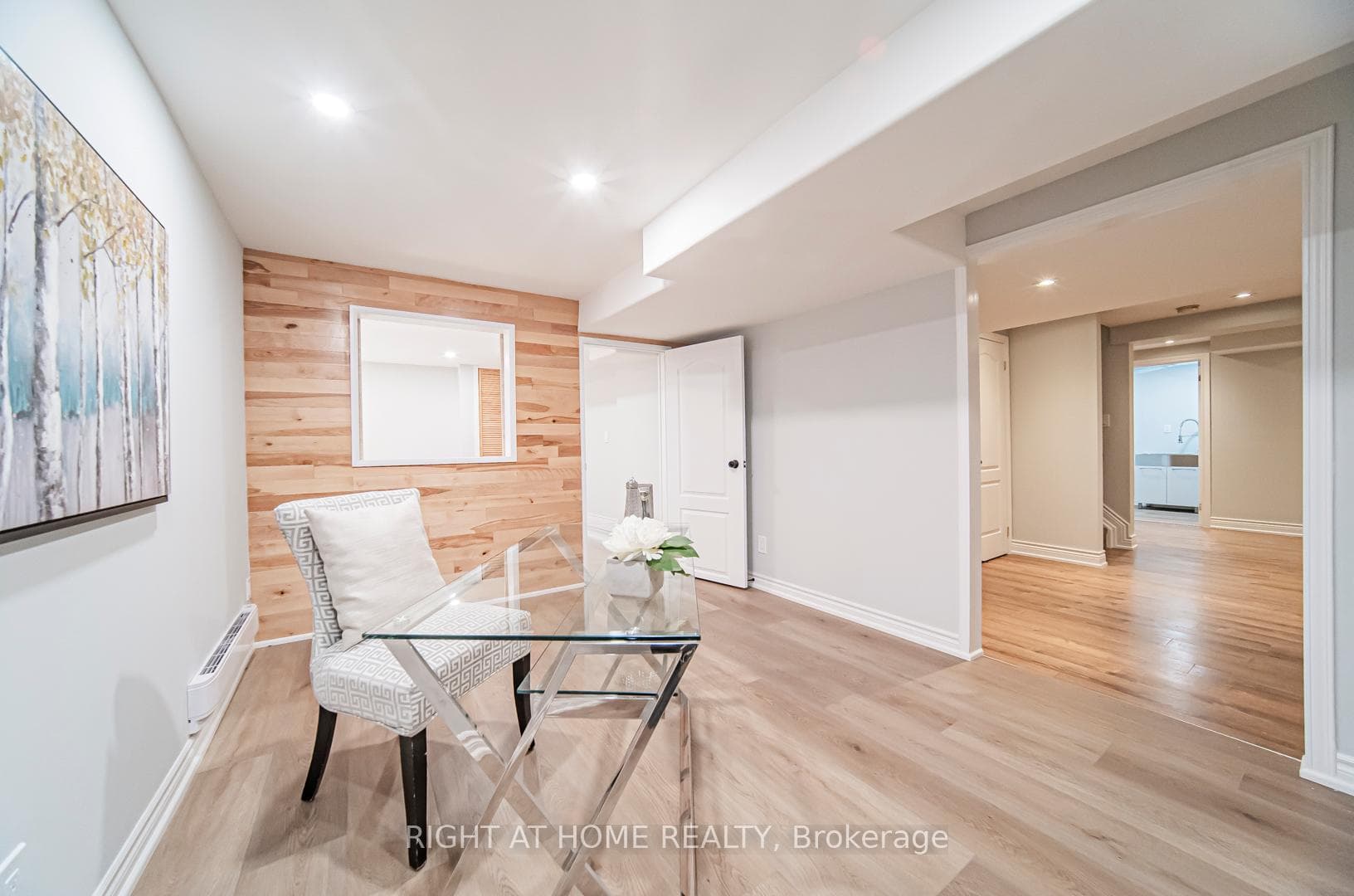 Bedroom combined with den area