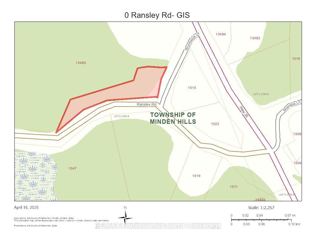 GIS Map- this is not a legal survey