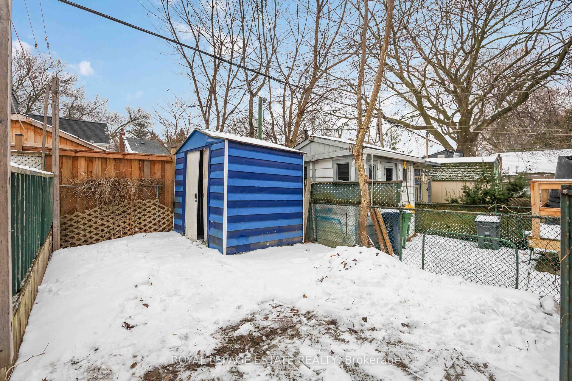 Original Lawn and Shed.